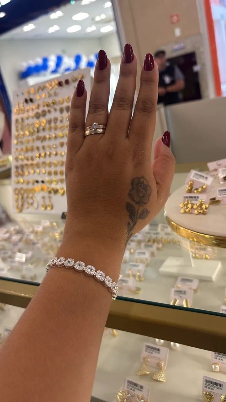 Pulseira de Prata com Zircônia  - Foto 2
