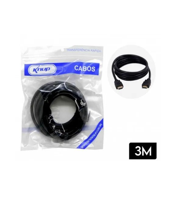 Cabo Hdmi 1.4 3 Metros Knup