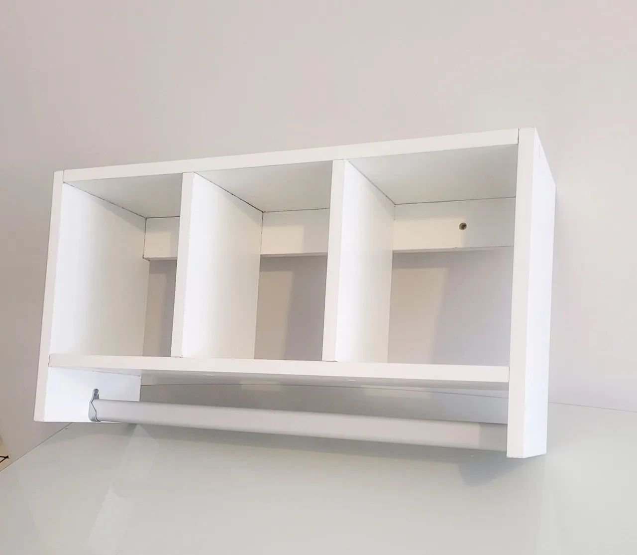 Cabideiro de parede em MDF Branco. - Foto 3