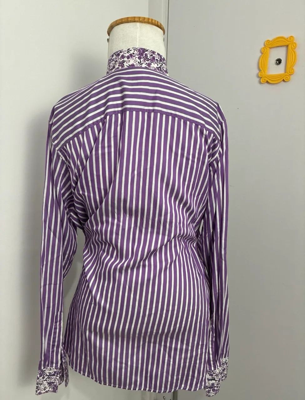 camisa dudalina listrada roxa gg - Foto 2
