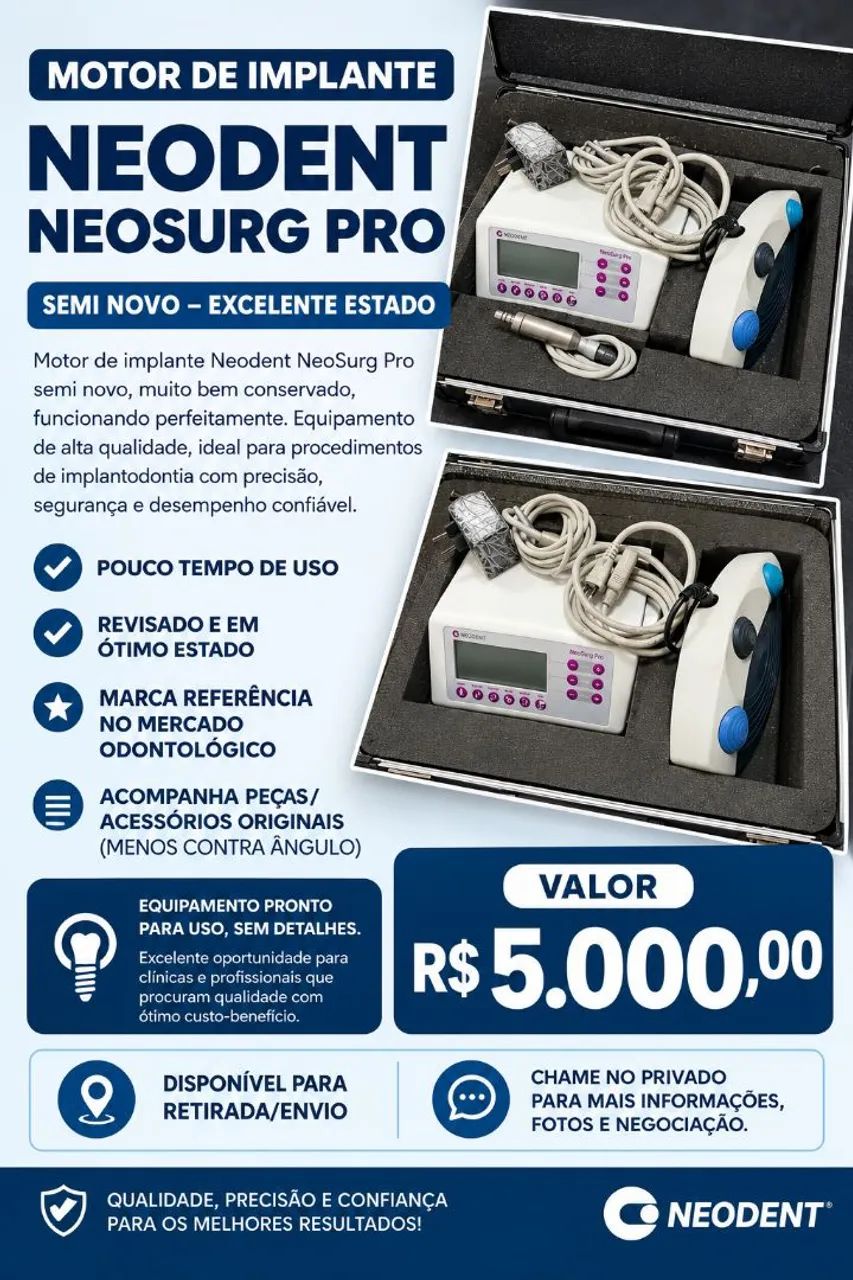 Motor de implante neodent  - Foto 4
