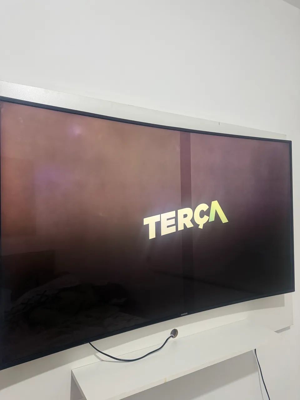 TV Samsung Curva - Funcionando - Defeito no LED - 