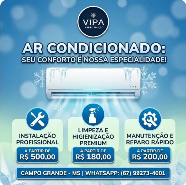 AR CONDICIONADO - INSTALAÇÃO, LIMPEZA E MANUTENÇÃO