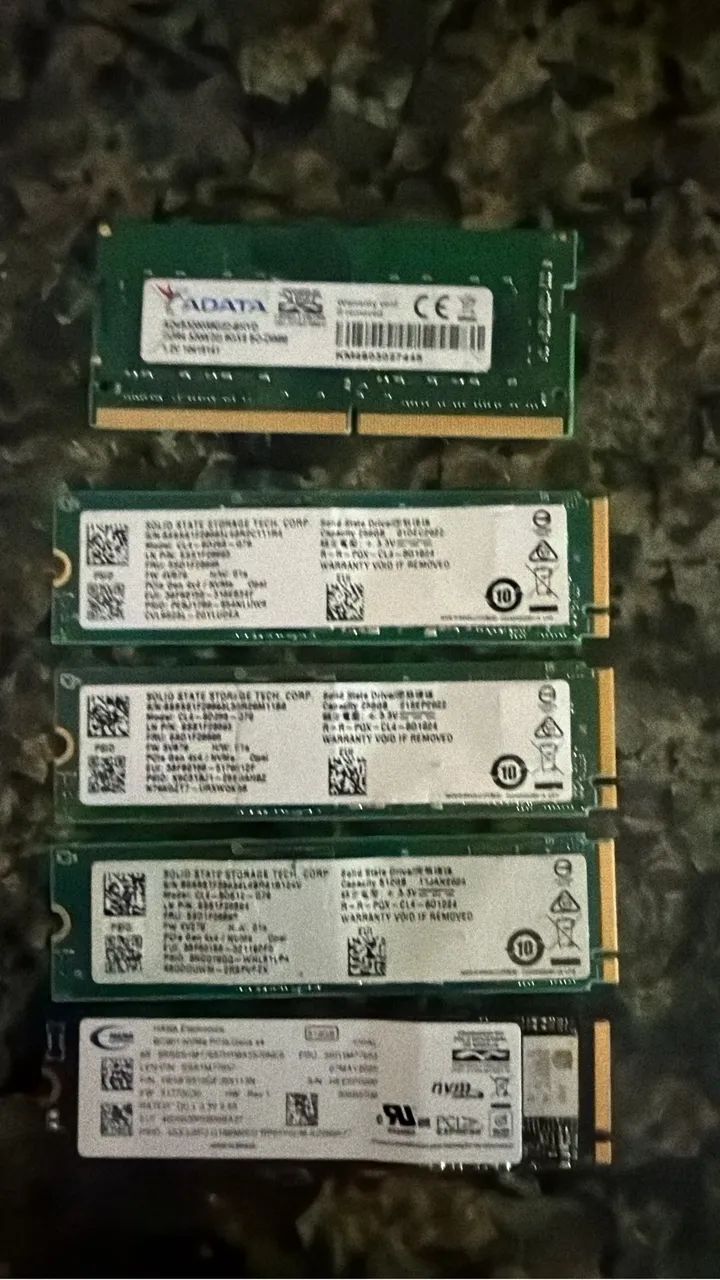 Memória + SSD
