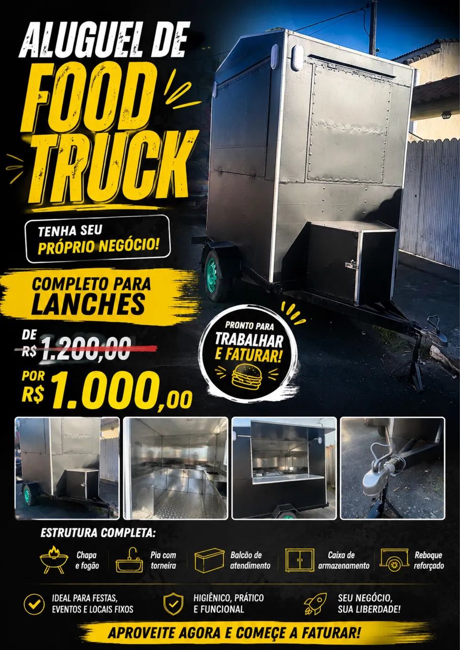 Aluguel food truck 
