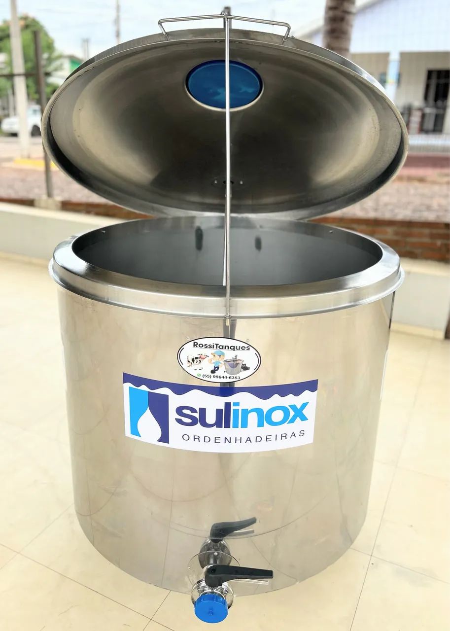 Resfriador de 550 Litros Leite Tina Agranel Inox para Açái Sorvetes Caldas Água de Coco