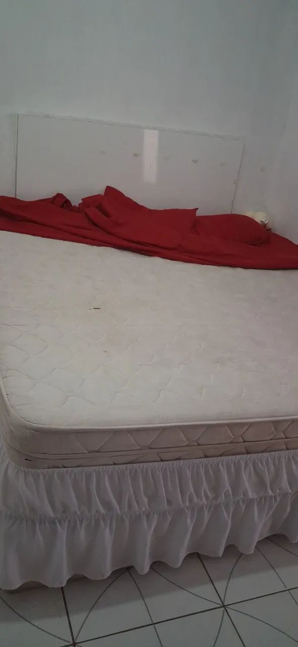CAMA Super King completo (colchão + base box).