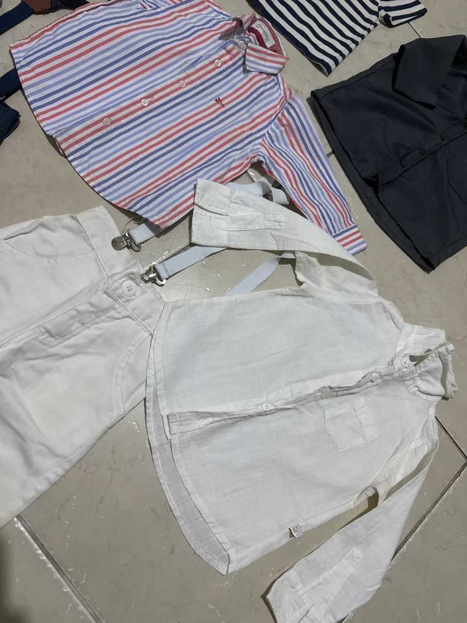 Calça com suspensório e camisas sociais infantil  - Foto 5
