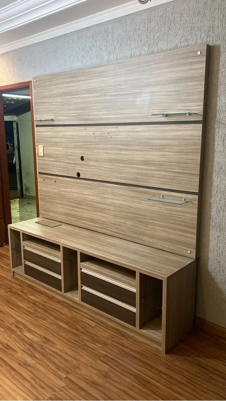Painel com Rack MDF usado - Foto 2