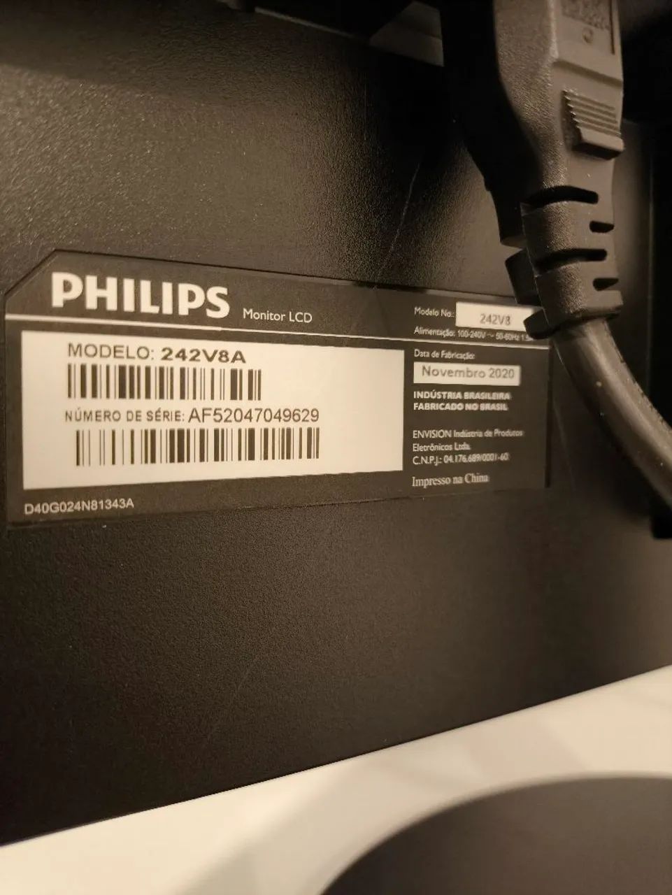 Monitor LED Phillips 24" com HDMI Switch - Foto 3
