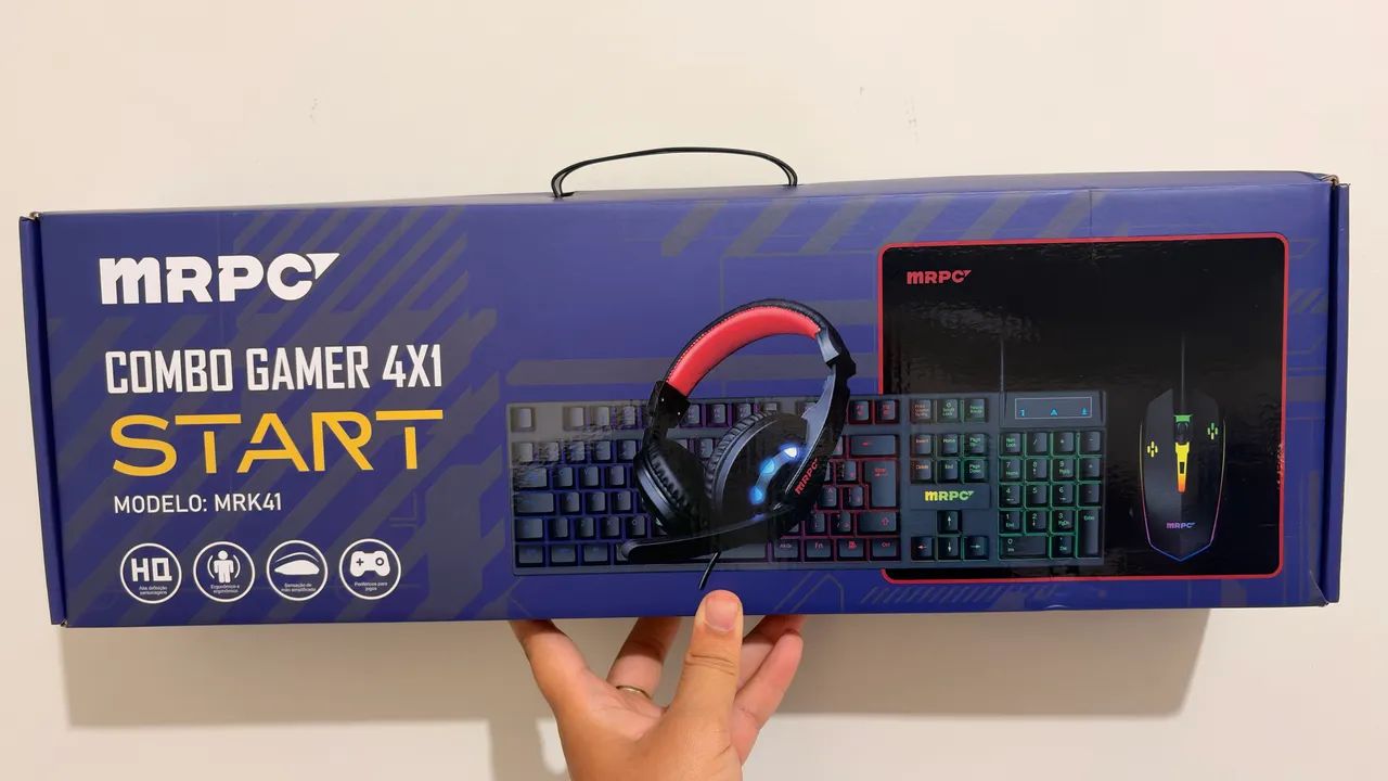Kit teclado mouse fone e mousepad - Foto 4