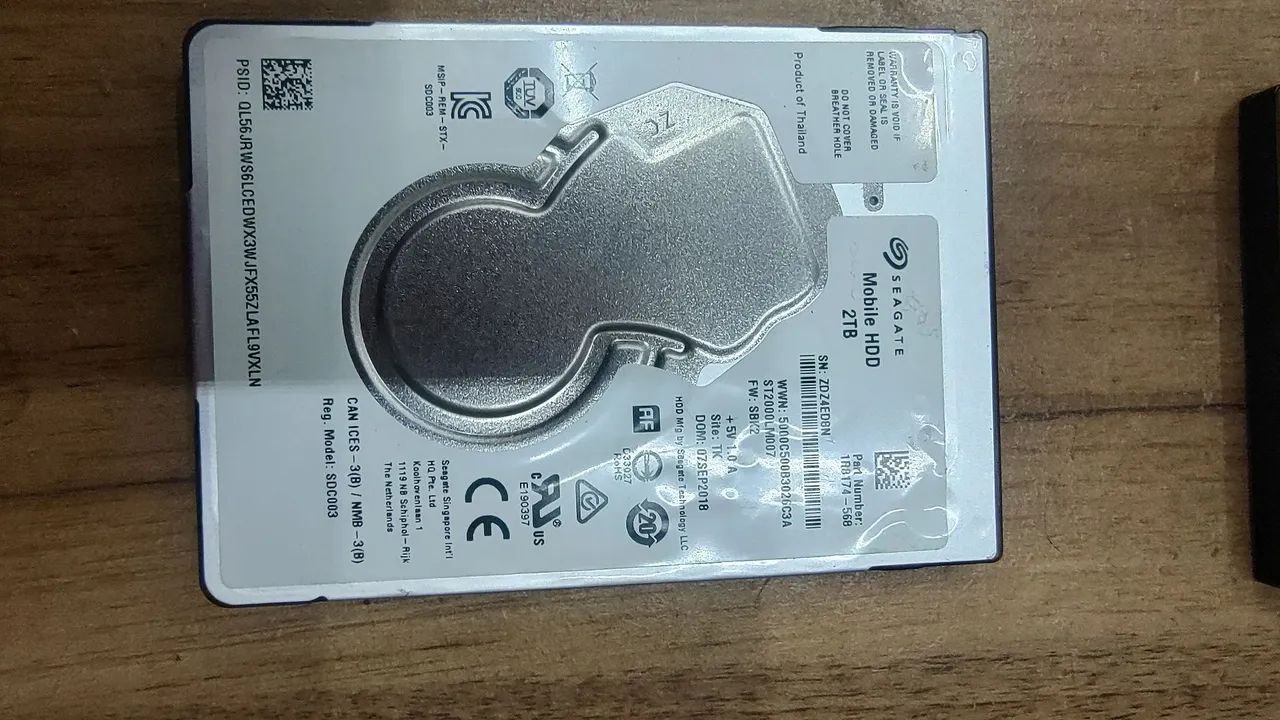 HD 2tb Seagate notebook 
