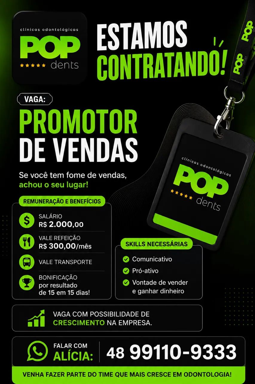 Promotor de vendas.