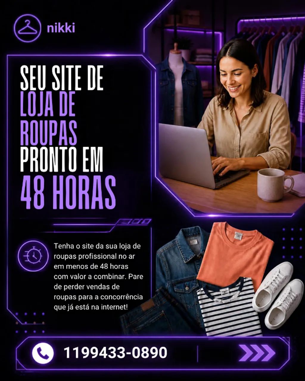 SITE que transforma visitantes de marketing do FB em compradores.