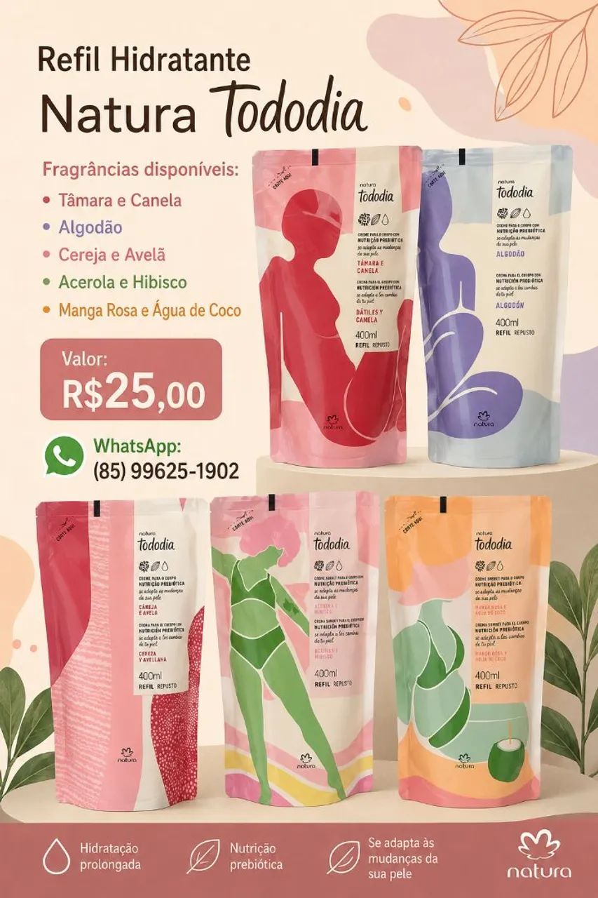 Refil Hidratante Natura Tododia