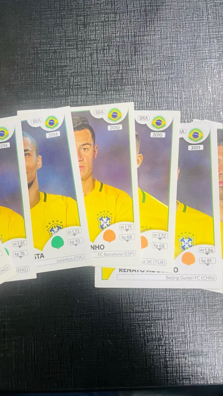 Conjunto de Figurinhas Brasil Copa 2018 Rússia