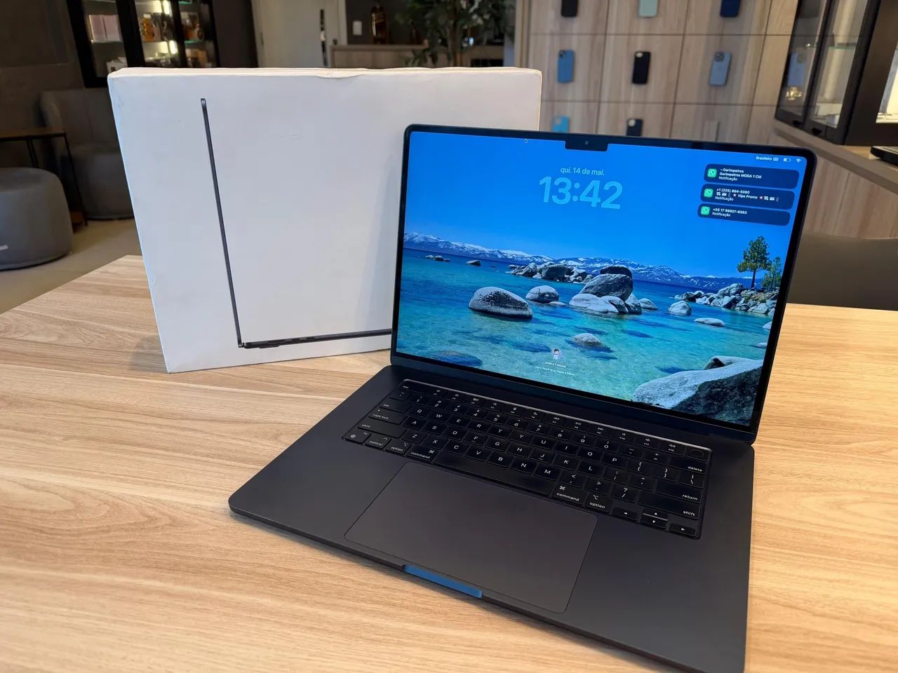 MacBook Air M2 256/8GB Midnight 15 Polegadas - Seminovo