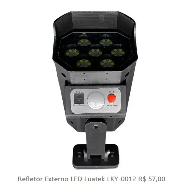 Refletor Externo LED Luatek LKY-0012 - Foto 5