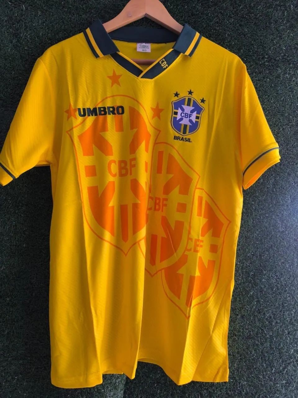 Camisa brasil 94 retrô amarela  - Foto 3