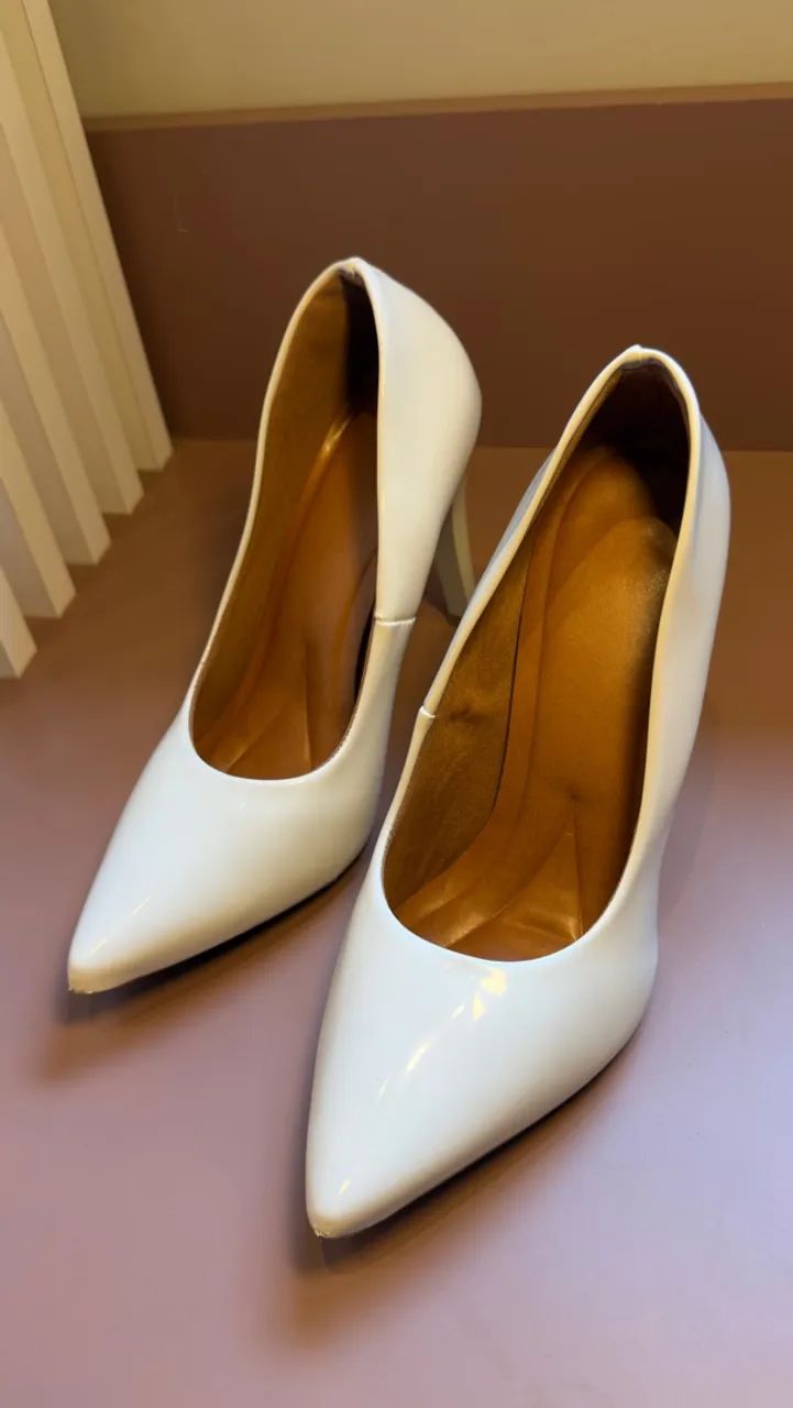 Scarpin Branco - Foto 2