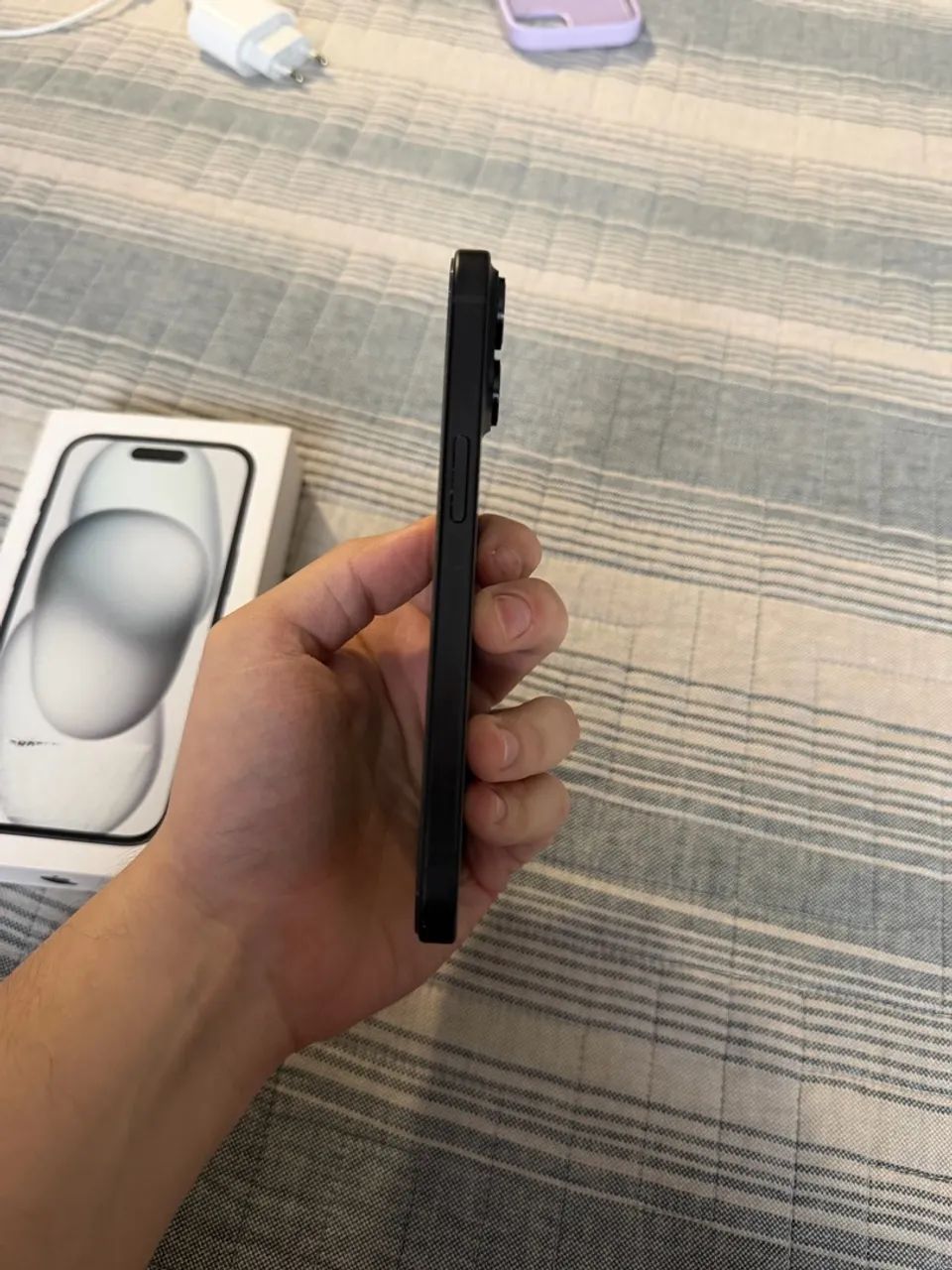 iPhone 15 preto ótimo estado  - Foto 3