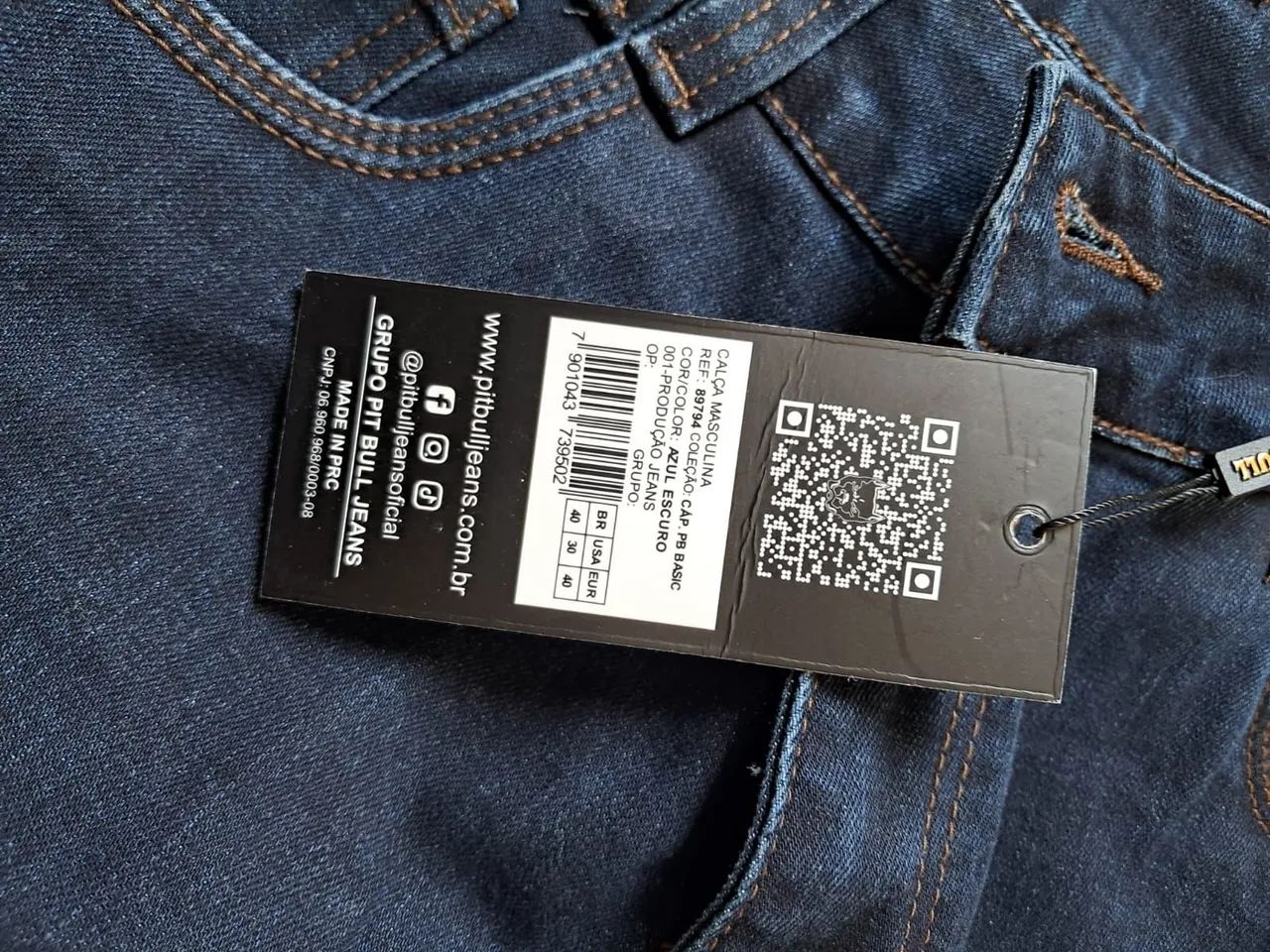 Calça jeans masculina Pit Bull 