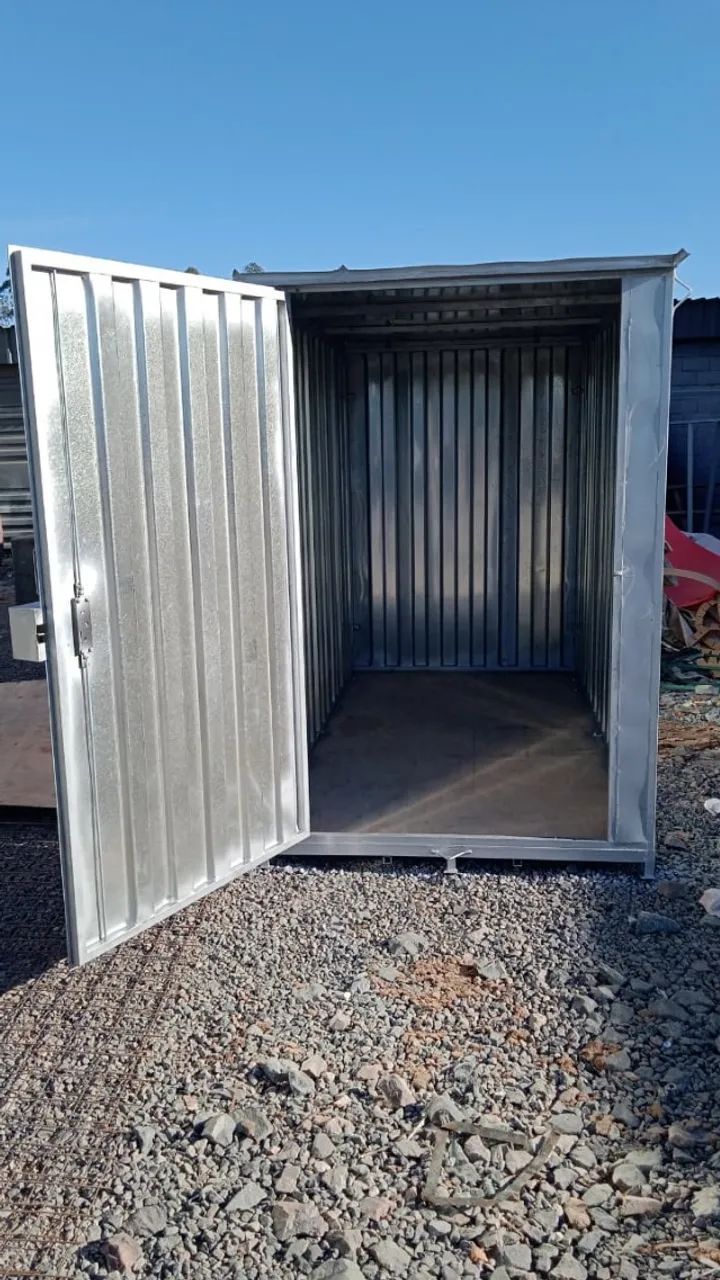 Container almoxarifado sem pintura 100% aço galvanizado - Foto 2