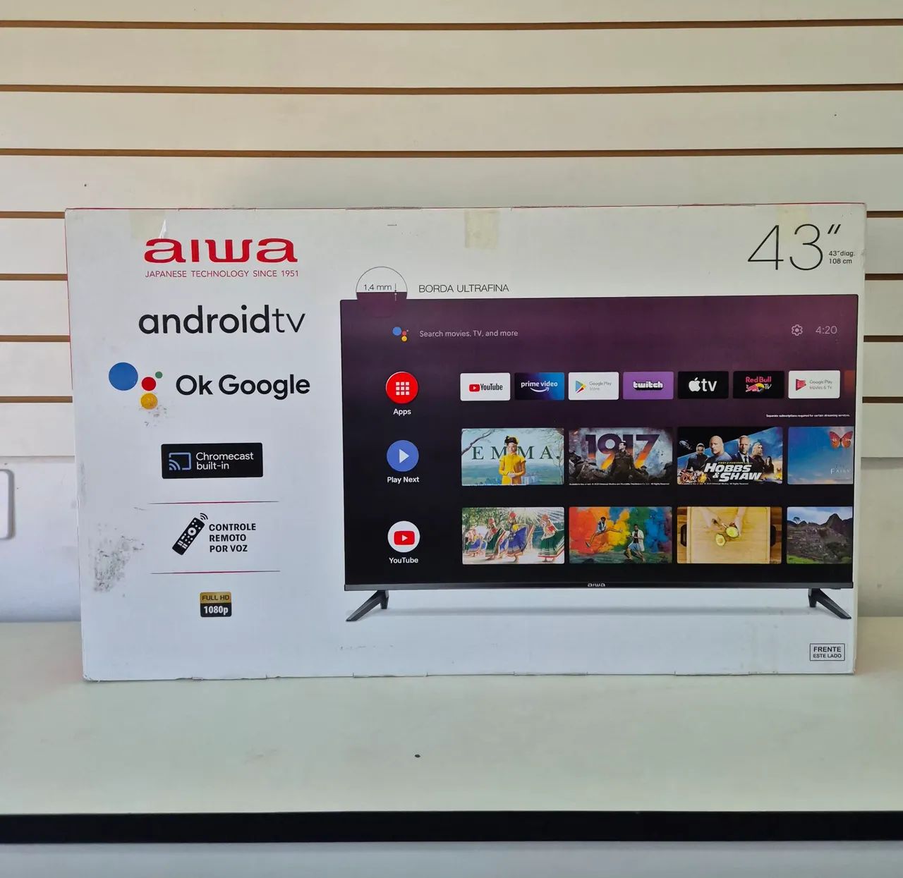 SMART TV 43 ANDROID ( BLUETOOTH ) TODA NO PLÁSTICO  - Foto 2