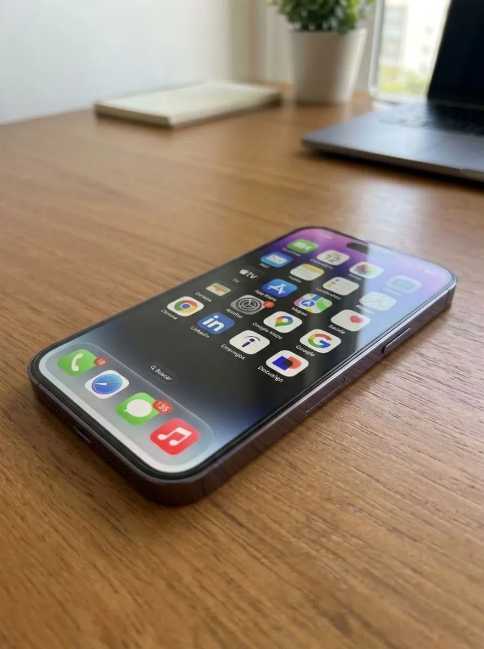 iPhone 14 Pro 256gb cor Roxo Profundo Deep Purple - Foto 3