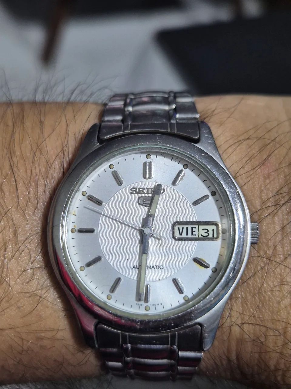 Relógio SEIKO 5 BRANCO AUTOMÁTICO   -  TODO REVISADO  - Foto 2