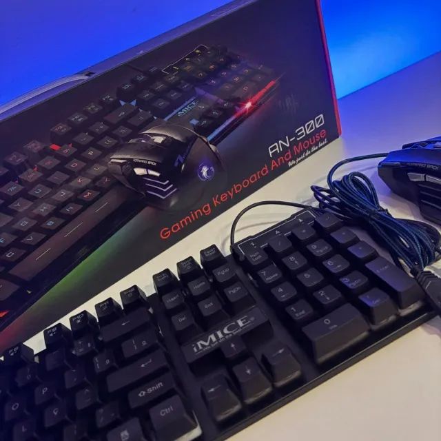 TECLADO GAMER COM FIO e MOUSE COM FIO  - Foto 3