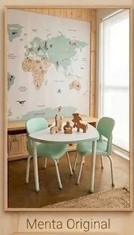 Kit de mesa infantil com cadeiras - Foto 2