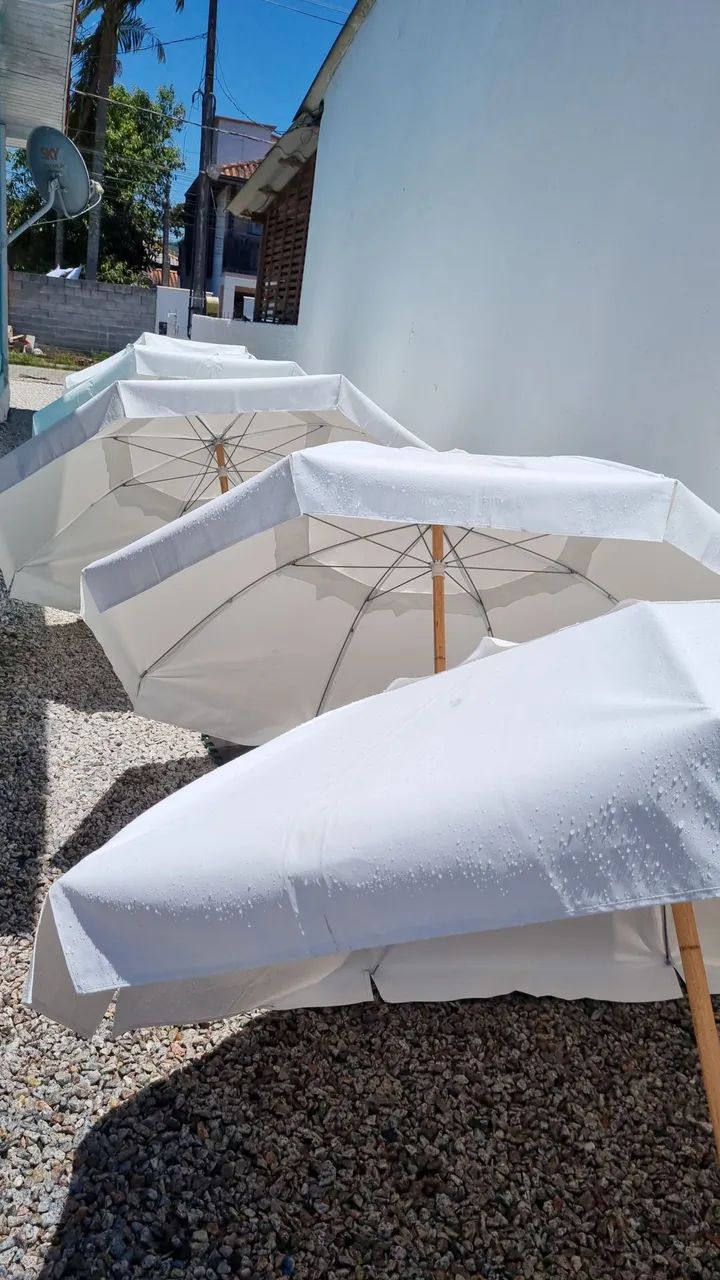 Guarda-sol branco  - Foto 2