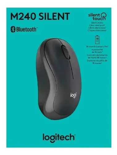 MOUSE OFFICE BLUETOOTH M240 CINZA LOGITECH - LOJA DADO DIGITAL - Foto 3