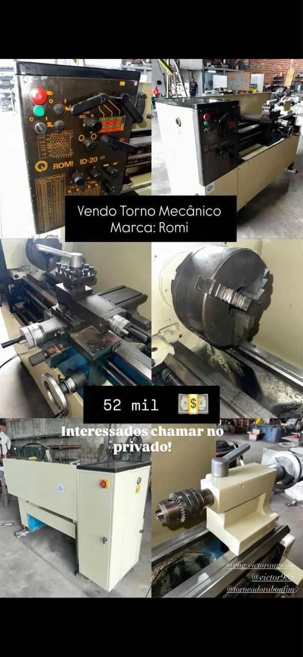 Torno mecânico (Romi ID20)
