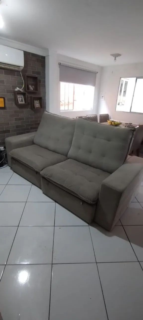 SOFÁ 4 LUGARES RETRÁTIL E RECLINÁVEL 