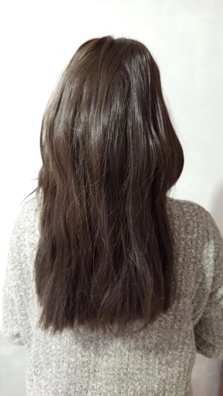 Peruca de cabelo sintético liso  - Foto 3