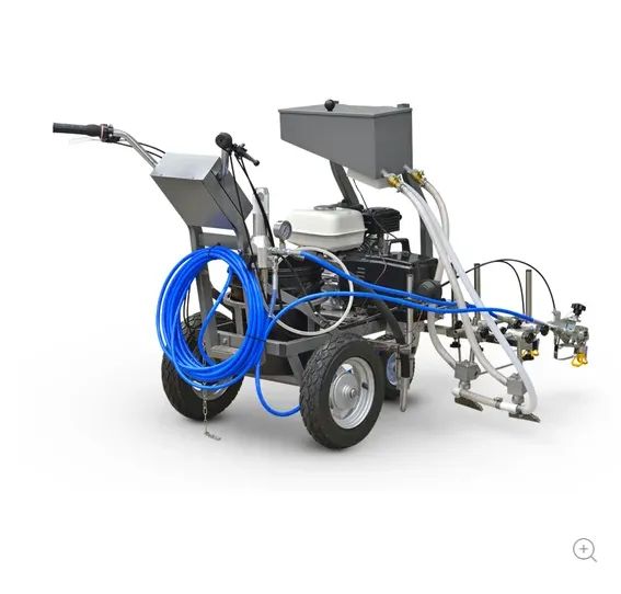  Máquina de Pintura Airless p/ Demarcação Viária c/ Microesfera 5,3L/min 5,5HP Honda AV-60 - Foto 5