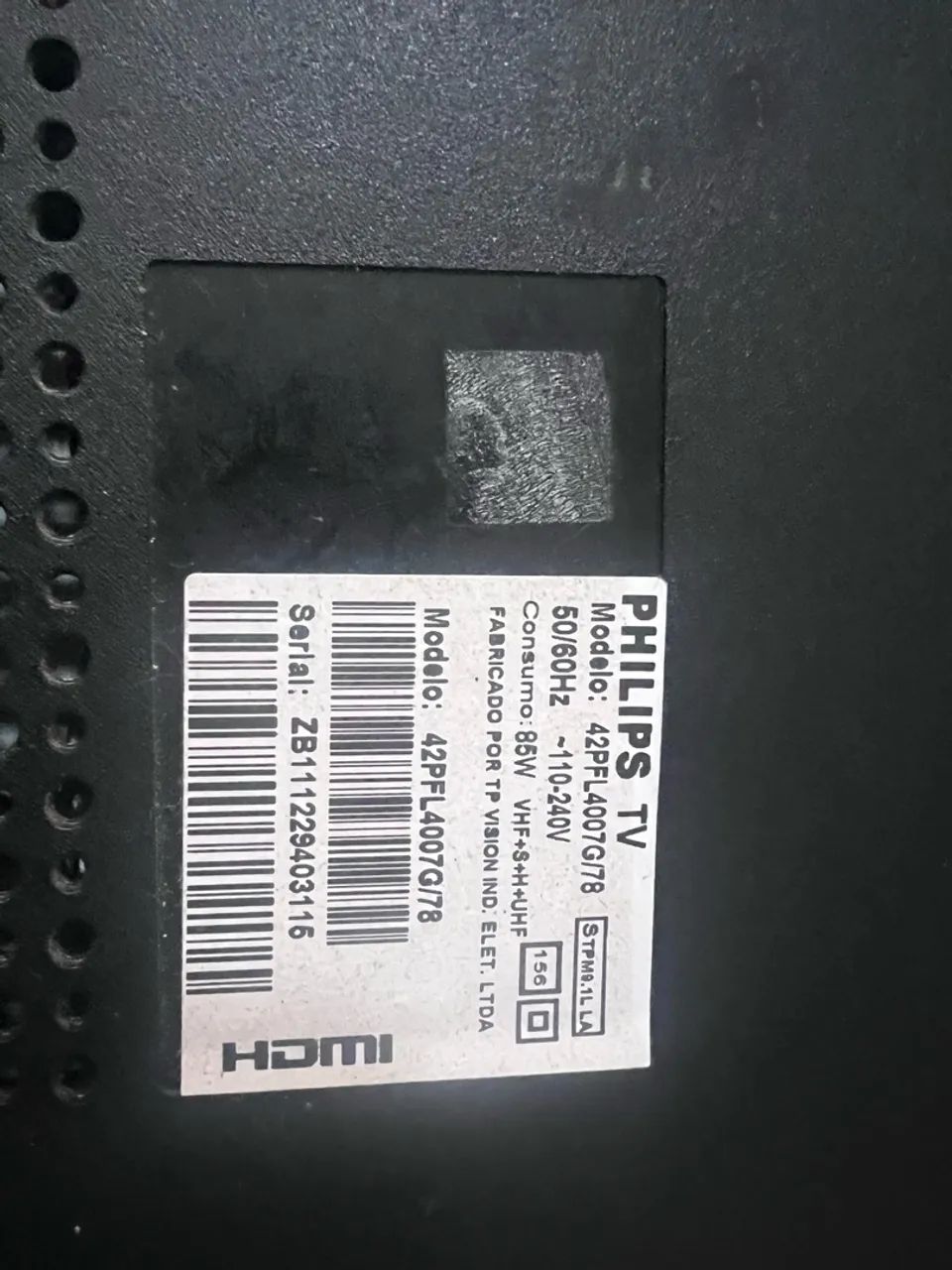 TV PHILIPS 42 Com defeito - Foto 3