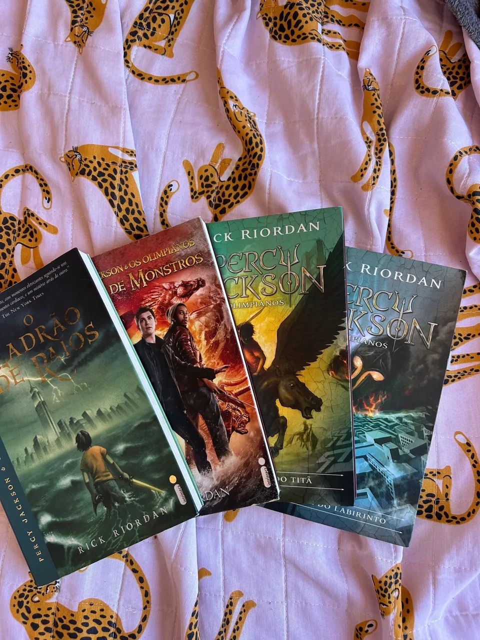 Livros do Percy Jackson 