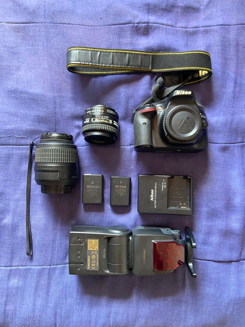 Câmera Nikon D5200 + Flash Yongnuo YN685 + Acessórios - Foto 2