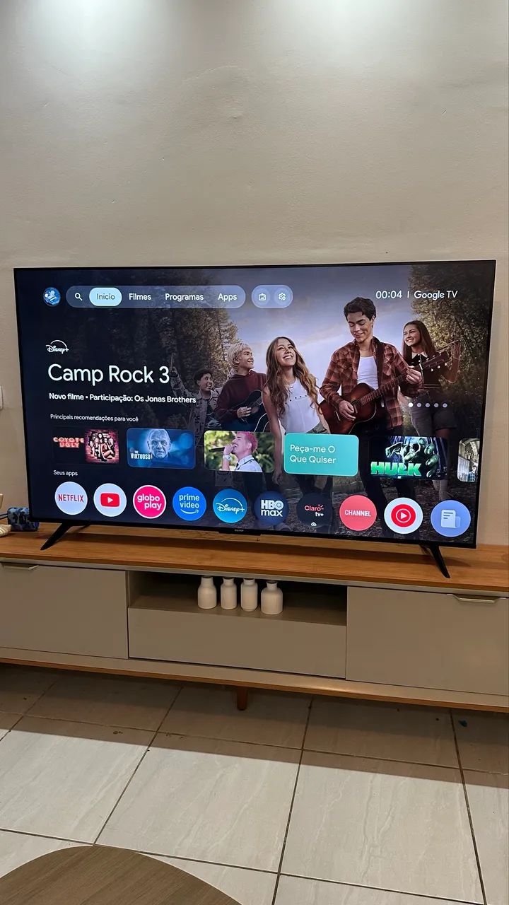 TV 65 Polegadas SEMP 4K google tv 