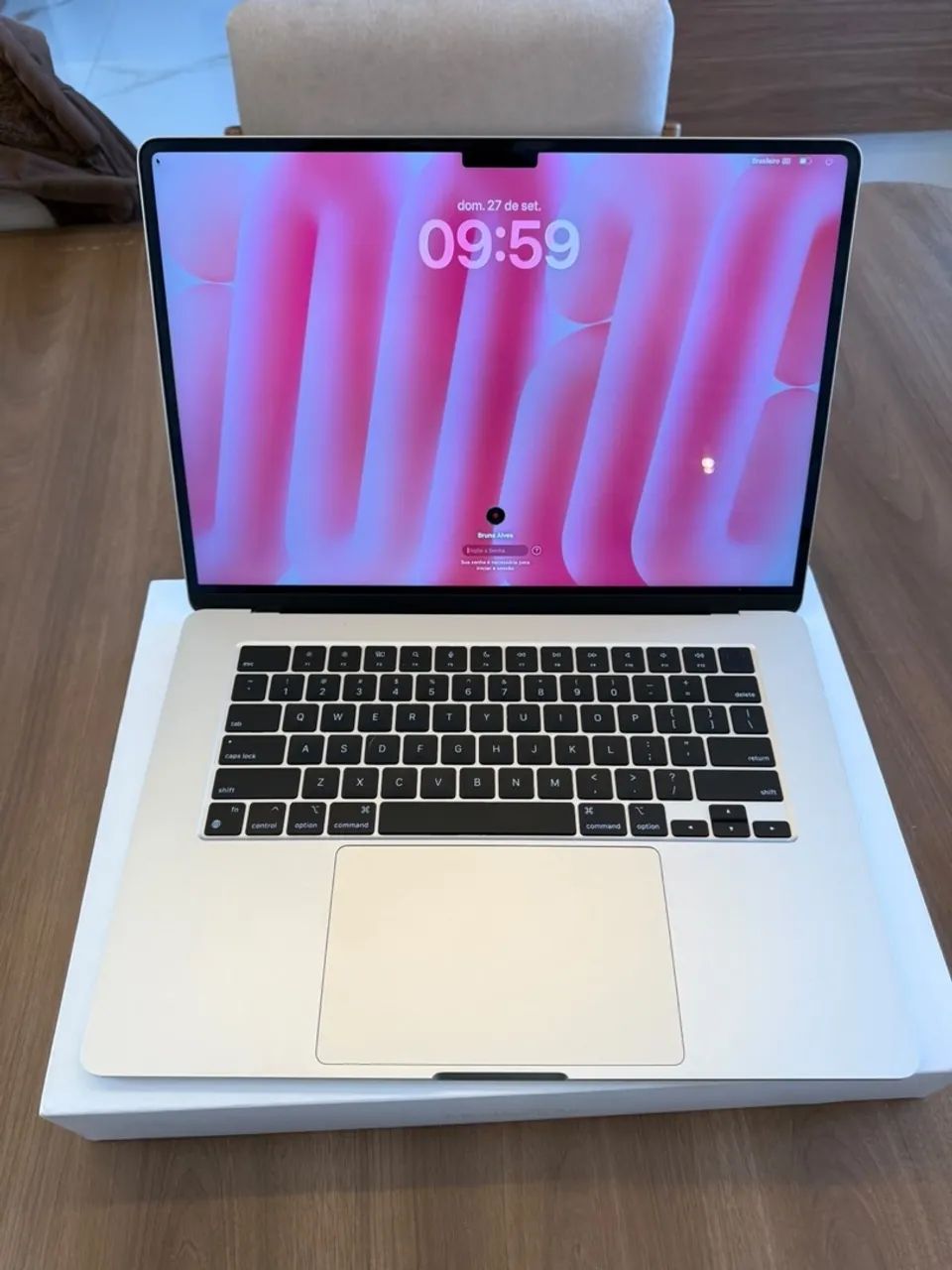 MACBOOK AIR M2 15 POLEGADAS STARLIGHT 256GB 8GB - Notebooks