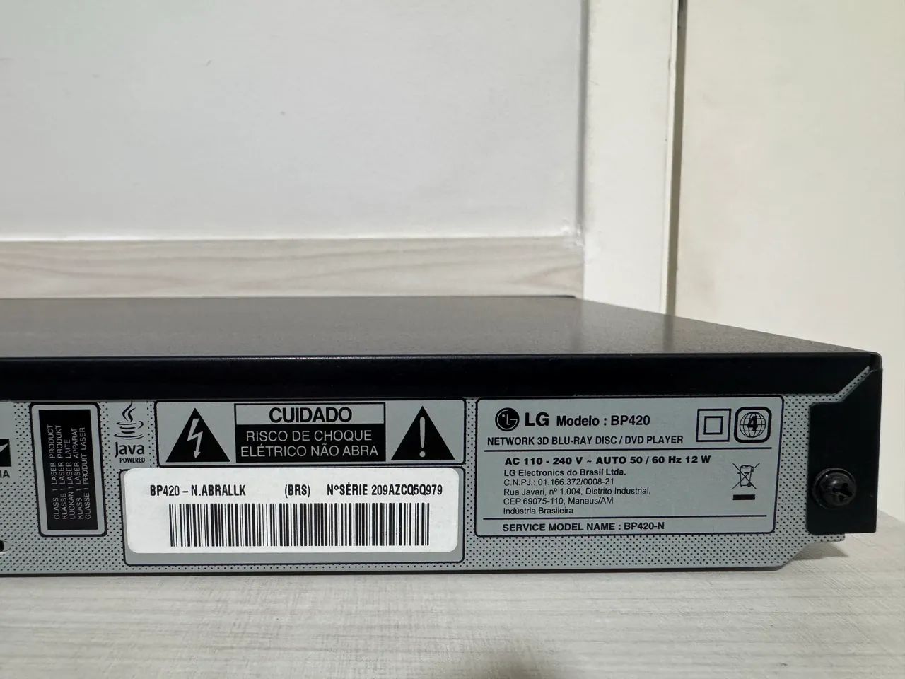 Blu-ray 3D LG BP420 com defeito - Foto 4