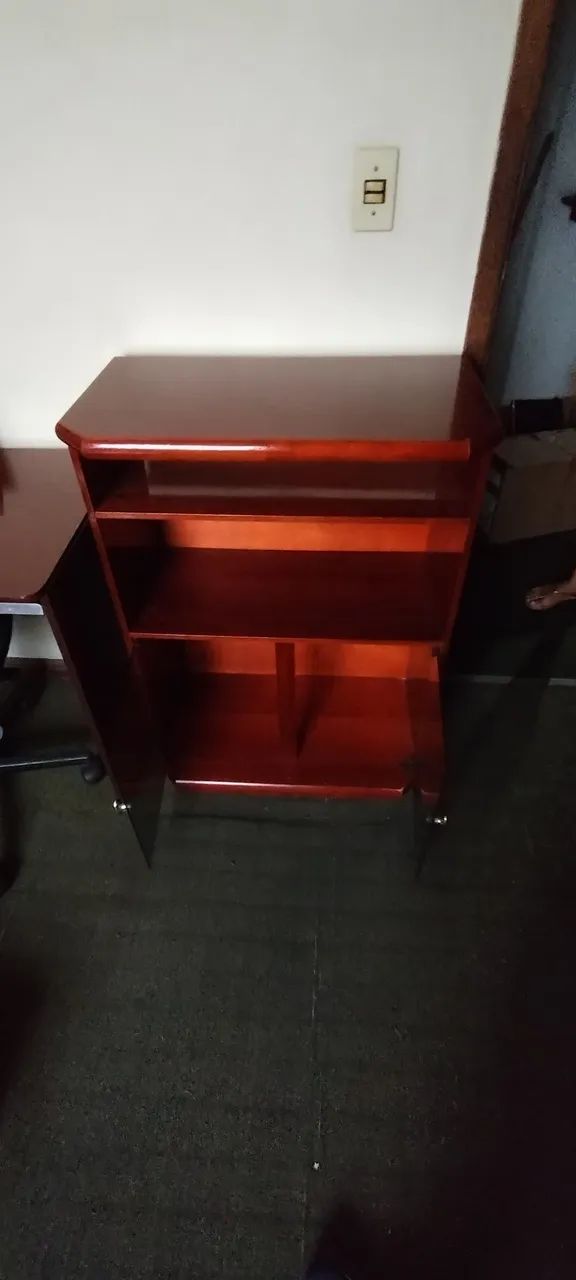 Rack estante para TV com armário e prateleiras - Foto 4