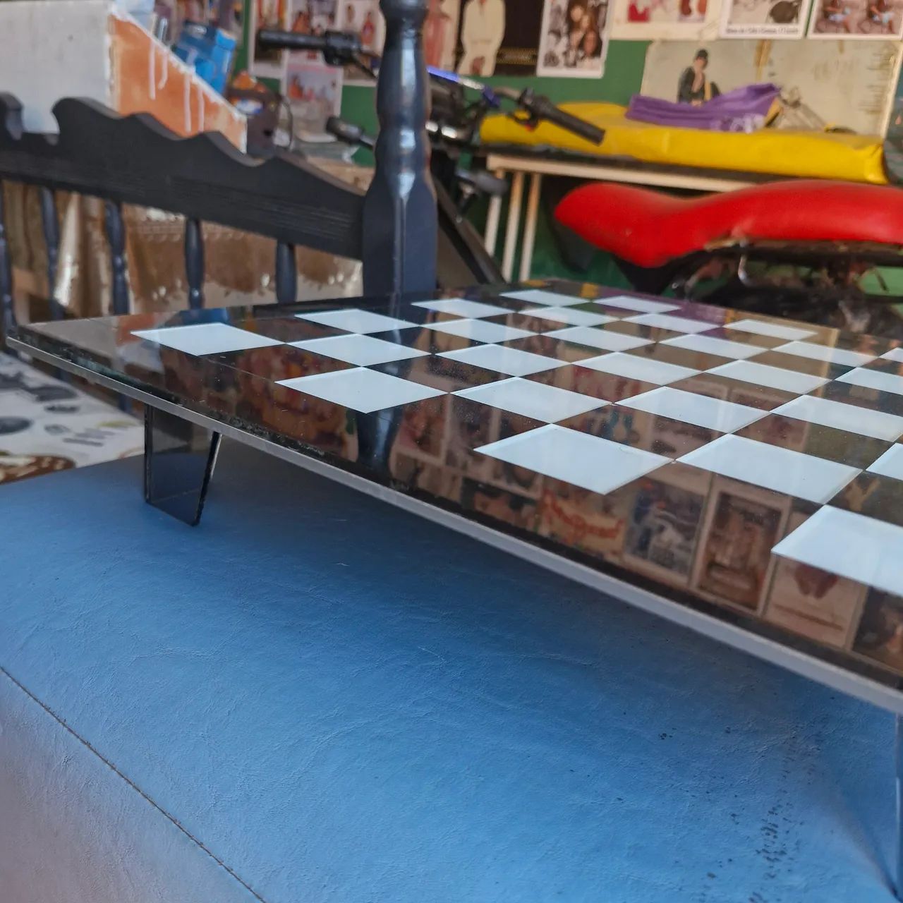 Mesa de dama/xadrez  - Foto 4