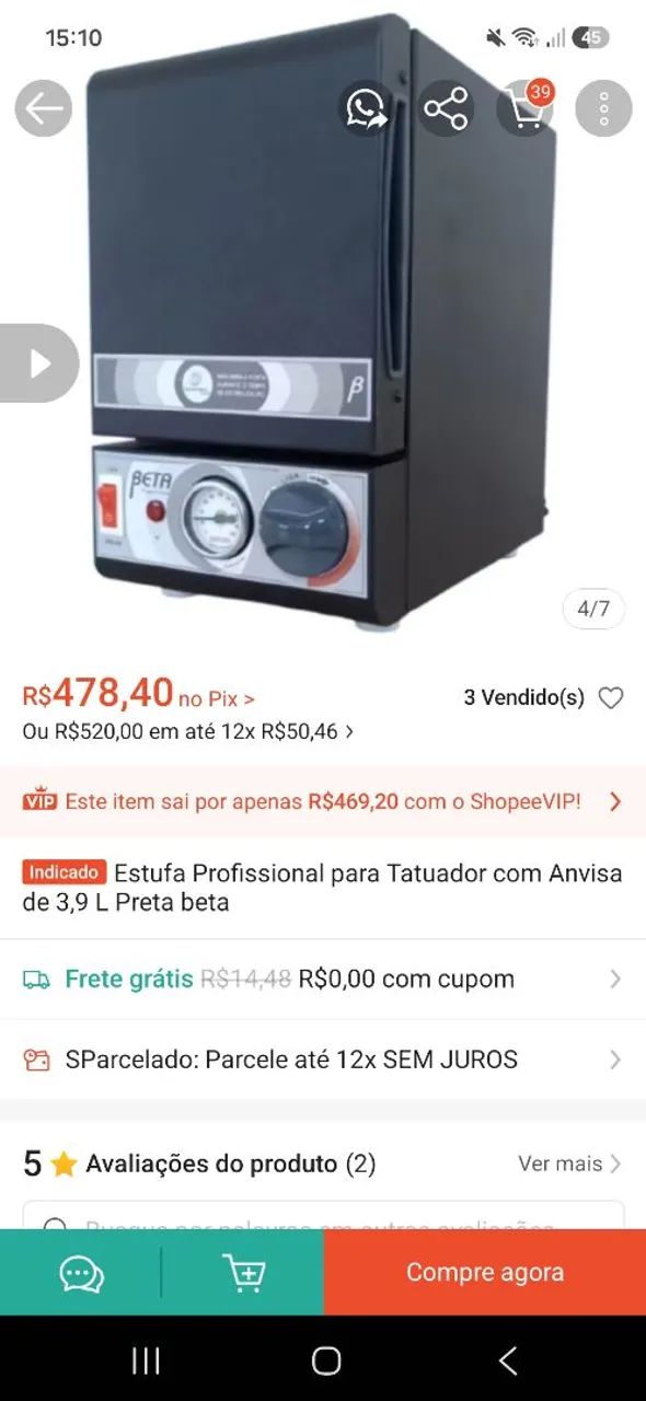 Estufa de esterilização  - Foto 3