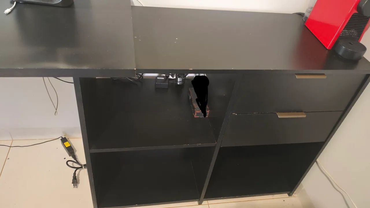 Escrivaninha com 3 nichos e 2 gavetas - Foto 3
