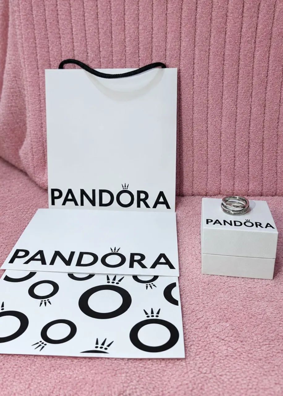 anel pandora prata aro 18 - Foto 4