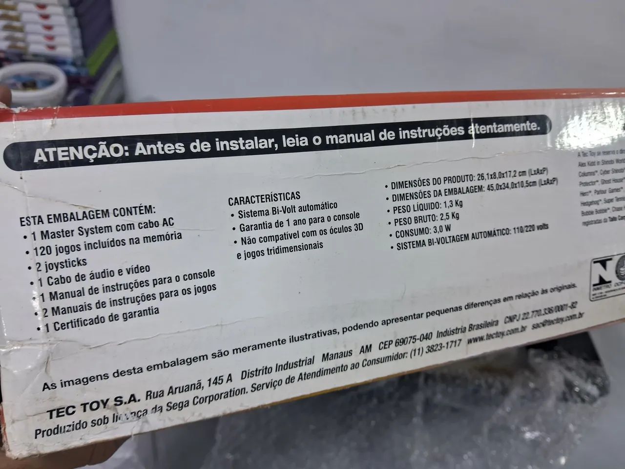 Master system compact 120 na caixa único dono - Foto 5